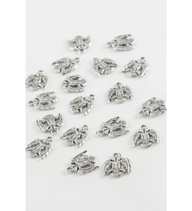 Çifft Başlı Kartal Tesbih Aparatı 50 Gram (Gümüş)
