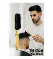 Gold Fade Fırça – Berberler İçin Sıfır Kesim ve Makine Temizleme Fırçası