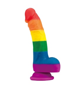 OdinsShop 20,5 cm Renkli Realistik Vantuzlu Dildo Penis