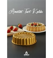Ametist 26 cm Döküm Tart Kalıbı ( Gold )