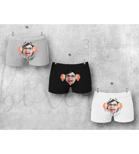 BK Gift Kişiye Özel 3 Adet Karikatürlü Eğlenceli Erkek Boxer Seti, Yıl Dönümü/ Doğum Günü / Sevgililer Günü Hediyeleri, Ona Özel Hediye, Esprili Hediye-15