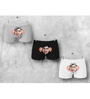 BK Gift Kişiye Özel 3 Adet Karikatürlü Eğlenceli Erkek Boxer Seti, Yıl Dönümü/ Doğum Günü / Sevgililer Günü Hediyeleri, Ona Özel Hediye, Esprili Hediye-15
