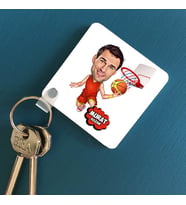 Kişiye Özel Basketbolcu Karikatürlü Anahtarlık