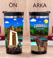 Çanakkale Tasarımlı Fotoğraflı Termos