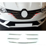 Renault Megane 4 HB Krom Ön Panjur 5 Prç. 2016-2020 Arası Paslanmaz Çelik