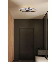 Modern Kahverengi ve Beyaz LEDli Avize, Şık Salon ve Mutfak Aydınlatması