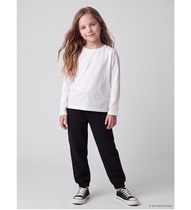 LCW Kids Siyah Kız Çocuk Jogger Eşofman Altı
