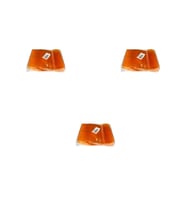 Plastik Şeffaf Turuncu Sup Kaşık - Tatlı Dondurma Kaşığı - 12.5 Cm. - 50 Adetlik 3 Paket