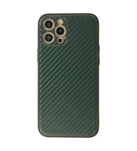 iPhone 12 Pro Kılıf Coco Karbon Silikon - Yeşil