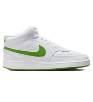 Nike Court Vision Mid Sneaker Bilekli Günlük Beyaz Yeşil Swoosh Spor Ayakkabı
