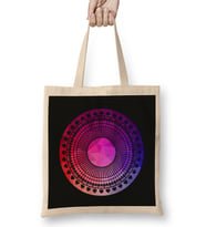 Pink Geometry Zen Mandala Bez Çanta Uzun Saplı