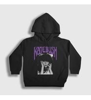 Presmono Unisex Çocuk Beyaz Poster Kate Bush Kapüşonlu Sweatshirt 523871tt (Siyah)
