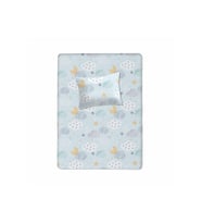 %100 Pamuklu Bebek Lastikli Çarşaf 60x120+20 Bebek Yastık Kılıfı 35x45