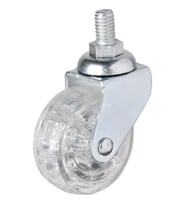 Hts 326 - 50x20 mm Şeffaf Makaralı Vidalı Teker 4 Adet TG-V 5054