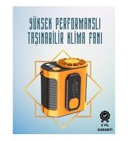 Mey İthalat® Yüksek Hızlı Mini Klima Fan – 11 m/s Rüzgar Gücü, 100 Hız Ayarı