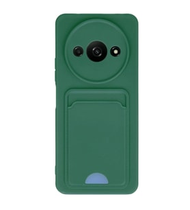 Xiaomi Redmi A3 4g Kılıf Kelvin Kartvizitli Silikon - Koyu Yeşil