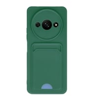 Xiaomi Redmi A3 4g Kılıf Kelvin Kartvizitli Silikon - Koyu Yeşil