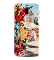 Samsung J6 Plus J7 Prime J7 Pro M20 Kılıf Desenli Silikon Gerçek Çiçekler 1743