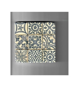 Doğal Taş Dekoratif Banyo Gider Kapağı Süsü 10x10 Cm