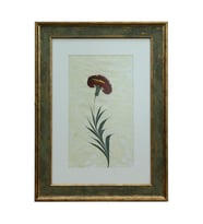 e38 EL İŞÇİLİĞİ KIRMIZI KARANFİL  EBRU TABLO 47*35 CM-6467