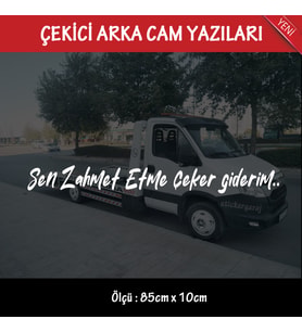 ahmet kaya sözleri - kurtarıcı çekici arka cam yazısı - sticker etiket