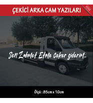 ahmet kaya sözleri - kurtarıcı çekici arka cam yazısı - sticker etiket