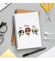 PowerPuff Girl Tasarımlı  Defter Kişiye Özel