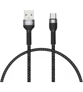 Shira Serisi Type-C USB Kablo 30cm Siyah