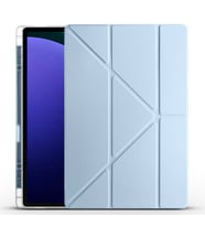 Samsung Galaxy Tab S10 Ultra Uyumlu Kılıf Zore Tri Folding Kalem Bölmeli Standlı Kılıf