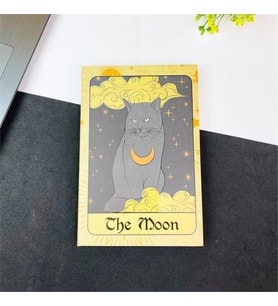 The Moon Kedi Tasarımlı Lastikli Defter