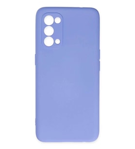 Reno 5 Kılıf Nano içi Kadife Silikon - Lila