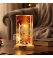 Kişiye Özel LED Işıklı Son Baharda Aşk Temalı Dekoratif Gece Lambası