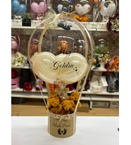 Kişiye Özel Hoş Geldin Bebek Balon Kutusu – Ayıcıklı Premium Tasarım