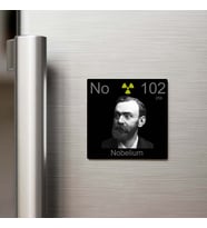 Nobelium (Nobelyum) Elementi – Buzdolap Magneti – 9x9 cm