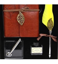 Divit Hokka Defter Ve Tüylü Kalem Seti (Karışık)