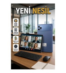 10.1 İnç Android Tablet 8 GB RAM 256 GB 4G LTE Çift SIM IPS LCD Ekran