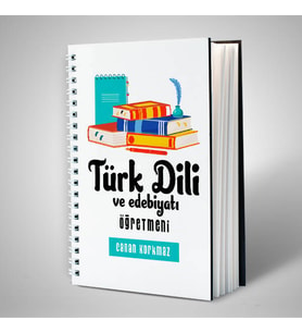Türk Dili ve Edebiyatı Öğretmenine Hediye Defter