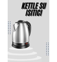 Kettle C F Tipi 220-240V Paslanmaz Çelik Elektrik Kablolu Otomatik Kapanma