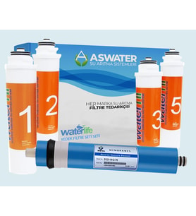 Waterfil  İçin Tak Çevir 5'li Filtre Takımı ORJİNAL BENC Membranlı