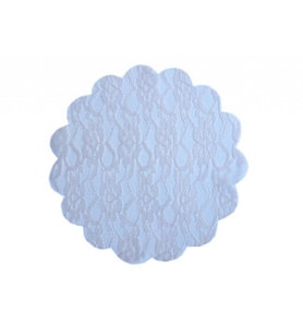 Organze dantel desenli krem 22cm p100-