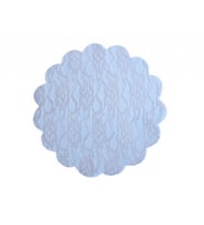 Organze dantel desenli krem 22cm p100-