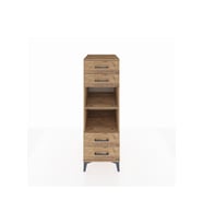 Kronos Dolap 2 Raflı 4 Çekmeceli 44x59x134 Çam-Çam