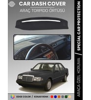 MERCEDES E SERİSİ W124 (1984-1995) Torpido Örtüsü Premium Kalite Torpido Koruma Özel Kesim UV Koruma