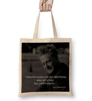 Nazım Hikmet Söz 011 Bez Çanta Uzun Saplı