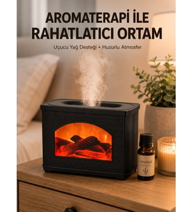 Aromaterapi Uyumlu Ultrasonik Oda Nemlendirici Ayarlanabilir Sis Çıkışlı