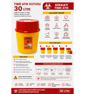 Tıbbi Atık Kutusu 30 L