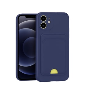 Apple iPhone 11 Kılıf Kelvin Kartvizitli Silikon - Lacivert