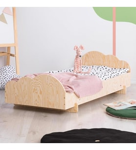 Tresca Ahşap Yatak Montessori Karyola Çocuk Yatak Beşik