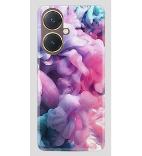 Vivo Y27 Kılıf Desenli Silikon Pink Cloud 1305