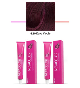 2 li Set Premium 4.20 Koyu Viyole - Kalıcı Krem Saç Boyası 2 X 50 g Tüp